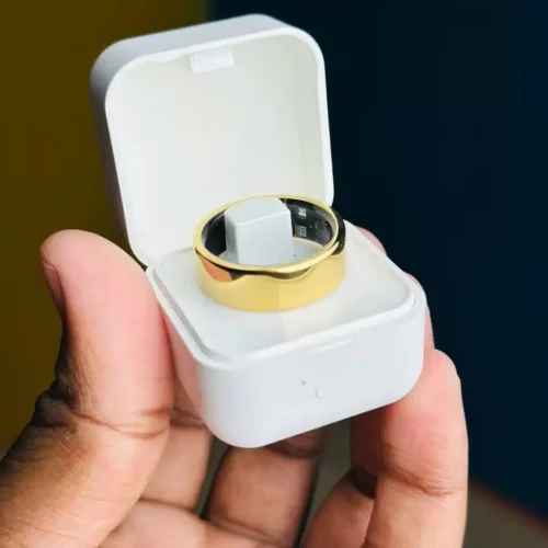 Smart Finger Ring for Fitness Tracking – With Charging Case